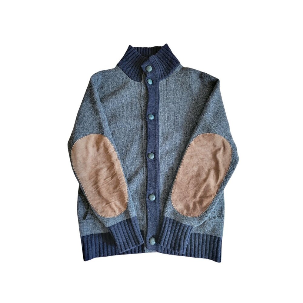 Etro XL Mens Wool & Goatskin Cardigan Sweater